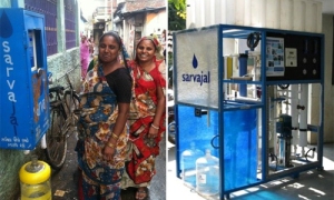 Solar Powered water ATMs in Ahmedabad, India ©URB.im